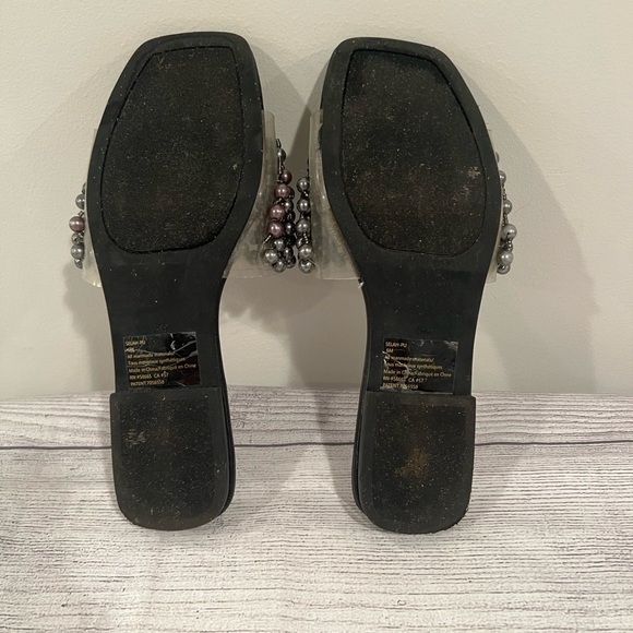 Abound Black Pearl Embellished Women's Sandals/size 6M - Picture 2 of 12